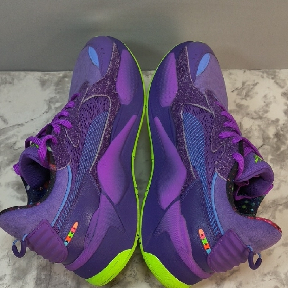 Puma Men's RS-X Galaxy Melo Purple/Green Sneakers , Size 9.5 , With Box - Picture 5 of 11